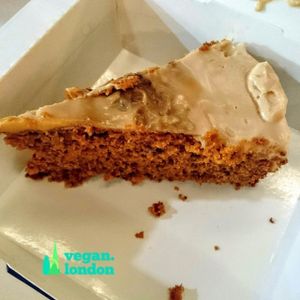 Carrot cake at The Feel Good Cafe in East London