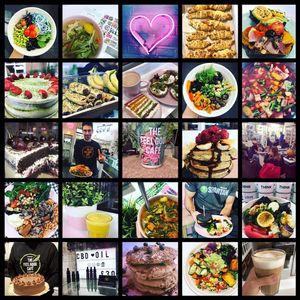 Dishes at The FeelGood Cafe at The Feel Good Cafe in East London