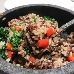 Hot stone rice  at Elemen - Thomson Plaza in Central Singapore