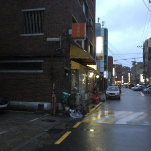 unassuming local vegan restaurant  at SaRangBunSik - 사랑분식 in Seoul