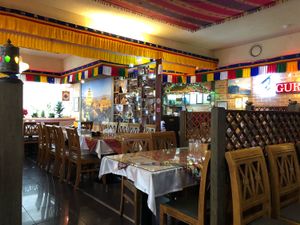 Take the elevator to the second floor. Nice and warm inside on this cold day. at Gurkha 구르카 in Seoul