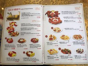 More menu + lots of indian vegetarian dishes at Gurkha 구르카 in Seoul