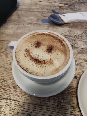 Cappuccino at The Leaf & Bean in Skipton