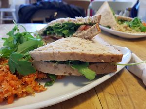 Sandwiches at The Leaf & Bean in Skipton