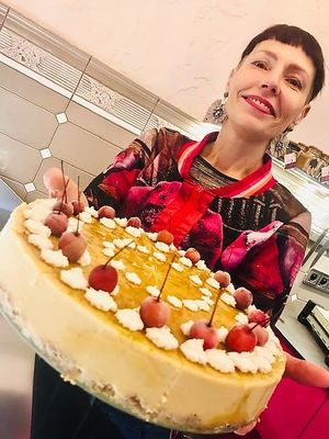 vegan 'cheesecake' made from beans at Atelier Smaku in Gdynia