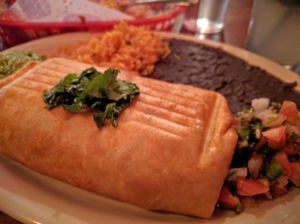 Vegan Chimichanga at El Chupacabra - Lake Union Park in Seattle