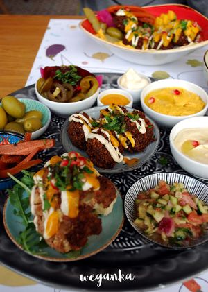 Veggan Mezze Plate at Nie Miesny in Gdansk