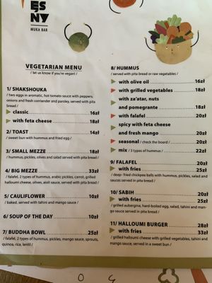 Vegetarian Vegan menu July 2019 at Nie Miesny in Gdansk