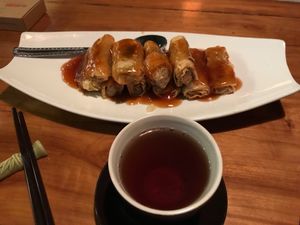 taro rolls at The Summer Tea House - 静颐茶馆 in Shenzhen