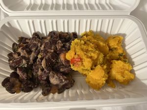 Ital kidney bean stew, pumpkin stew  at Ital Vital in Scarborough