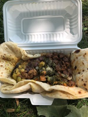 Ital Vital Roti Plate!  at Ital Vital in Scarborough