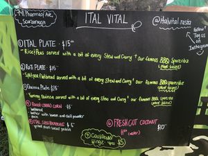 VegFest Menu!  at Ital Vital in Scarborough