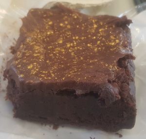 Vegan brownie at Bobby's Sandwich Bar in Edinburgh