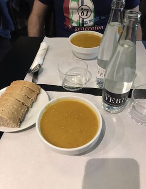 crema de zanahoria at The Mantraa in Barcelona