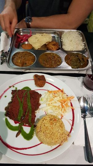 Main course (daily menu) at The Mantraa in Barcelona