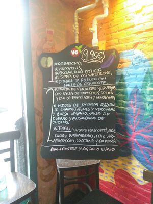 Menú del dia at The Mantraa in Barcelona