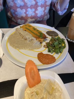 Hummus  at The Mantraa in Barcelona