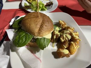 Burger   at The Mantraa in Barcelona