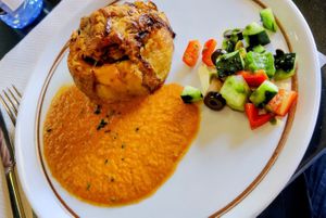 Nido de patata y verduras at The Mantraa in Barcelona