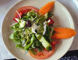 Daily menu starter: Mixed salad at The Mantraa in Barcelona