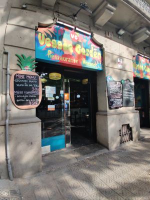 Outside at The Mantraa in Barcelona