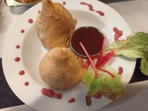 Samosa at The Mantraa in Barcelona