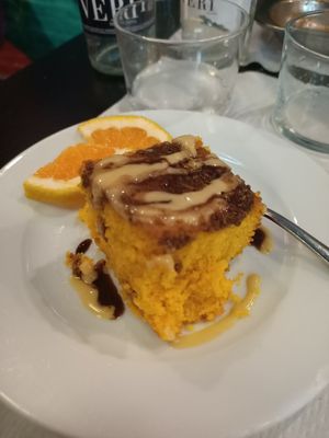 Carrot cake at The Mantraa in Barcelona