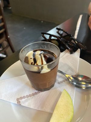 Chocolate mousse   at The Mantraa in Barcelona