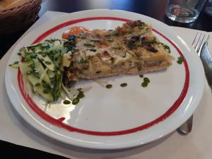 Menu of the day / Main course / Brocoli quiche at The Mantraa in Barcelona