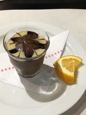 Chocolate mousse with orange  at The Mantraa in Barcelona