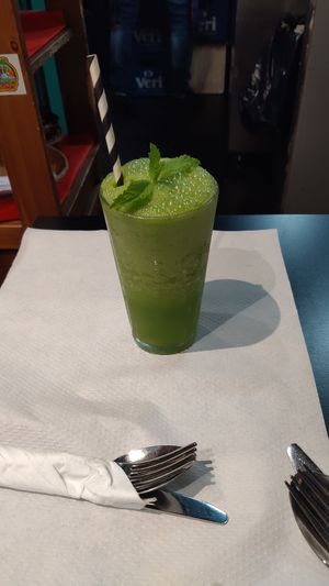 Minty Lemonade sort of, very good at The Mantraa in Barcelona