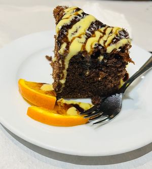 Chocolate cake  at The Mantraa in Barcelona