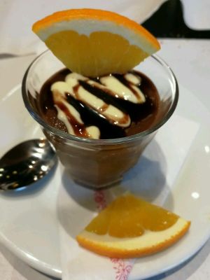 mousse de chocolate at The Mantraa in Barcelona