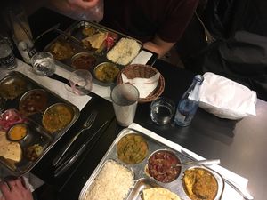 Lunch...it was very tastey  at The Mantraa in Barcelona