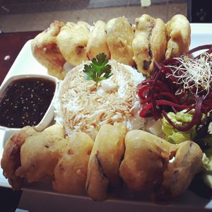 Tempura de verdura at The Mantraa in Barcelona