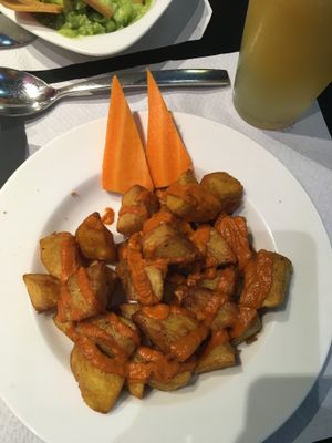 Potatas Bravas at The Mantraa in Barcelona