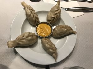 Tasty Momos at The Mantraa in Barcelona
