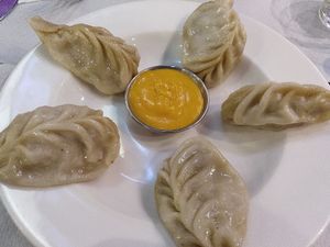 dumplings at The Mantraa in Barcelona
