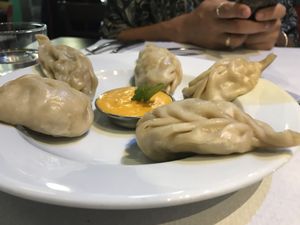 Tapas momo  at The Mantraa in Barcelona