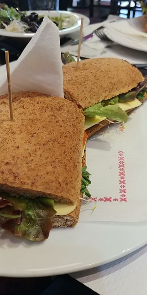 Vegan Cheese Sandwich at The Mantraa in Barcelona