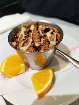 Strudel de manzana at The Mantraa in Barcelona