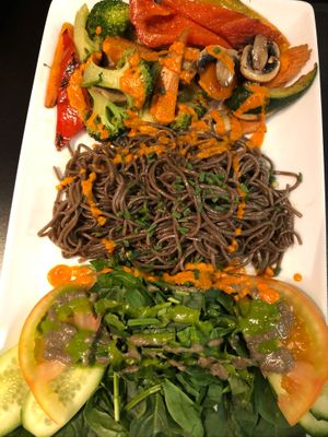 Kinda plain noodles  at The Mantraa in Barcelona