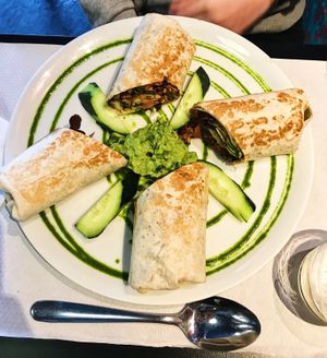 Delicious burritos at The Mantraa in Barcelona
