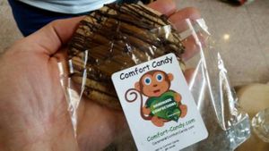 chocolate caramel cookie at Nicky's Comfort Candy in Minneapolis