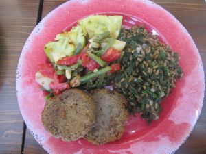 lunch- 8 euros *all vegan
Semino, Cagliari at Semino in Cagliari