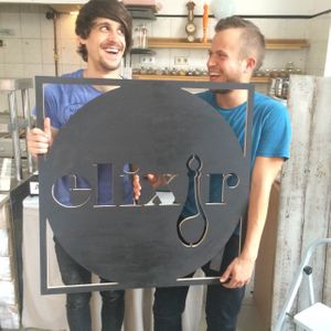 from left to right: adam,daniel at Elixir in Budapest