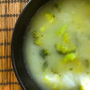 broccholi-lime-potato soup at Elixir in Budapest