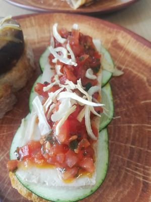 Crostini at Crock and cock in Bilbao