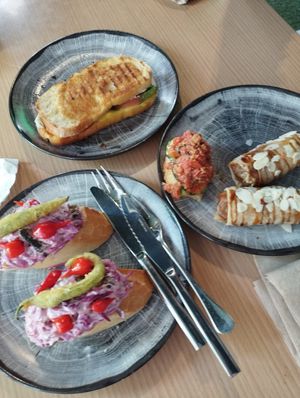 You must try "no pollo" sandwich ( top of the pic) at Crock and cock in Bilbao