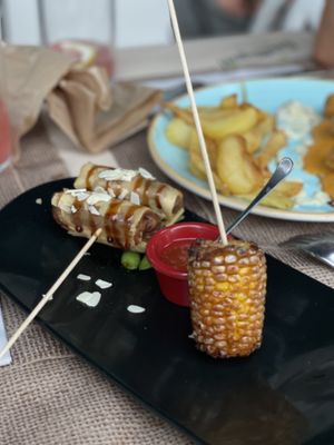 Rollitos de no pato menú del día  at Crock and cock in Bilbao